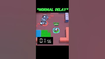 Nani Normal Delay Vs Bot Delay 💀🧐 #shorts #brawlstars #fyp