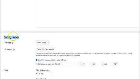 Switching Between Auction Style and Fixed Price Listings on Ebay