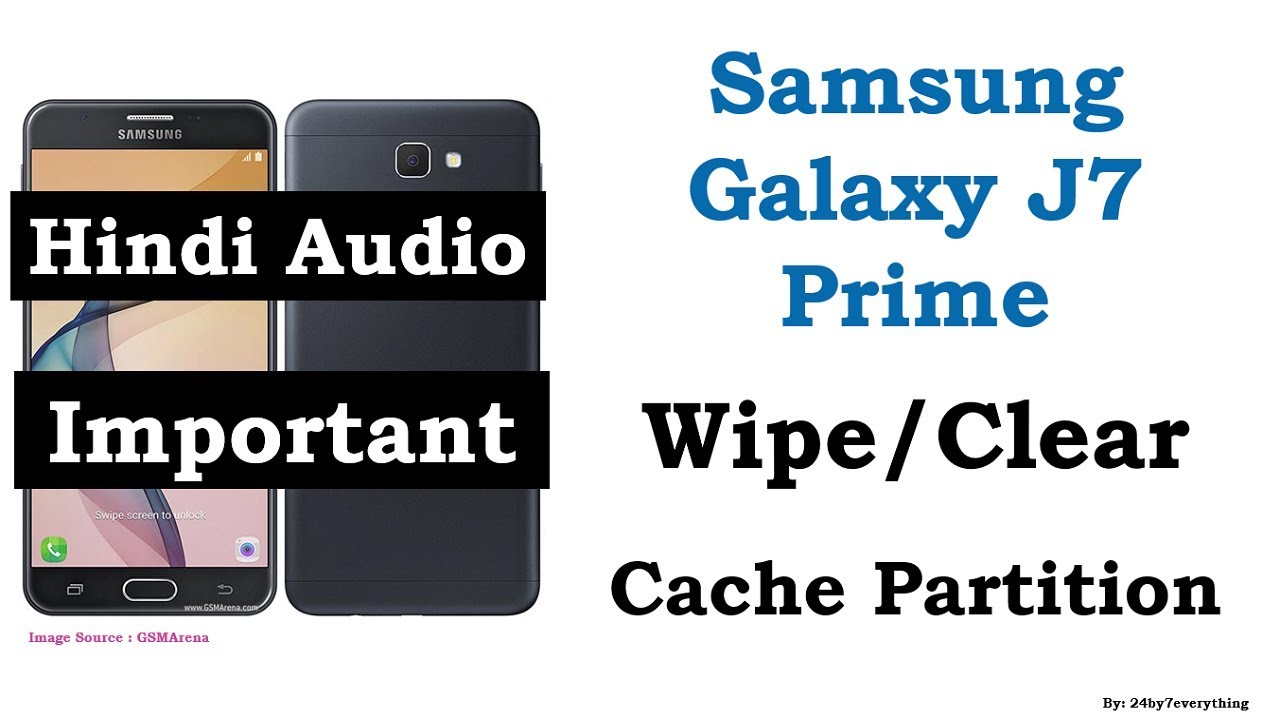Samsung Galaxy J7 Prime Wipe Or Clear Cache Partition Important Hindi Audio Youtube