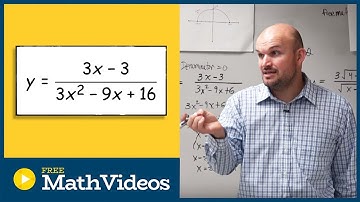 Domain of a rational function by factoring