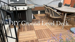 DIY Ground Level Deck