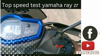 Top Speed Test Yamaha Ray Zr❤️