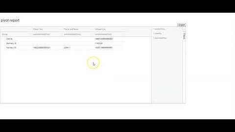 How to add pivot table in an Ad-hoc report in AIV.