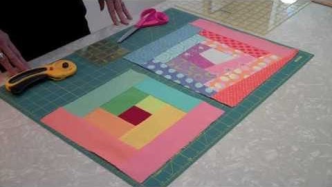 CRAZY LOG CABIN -- Cutting Intro (#8 of 22 videos) - LearnHowToQuilt.com CLASSES