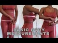 How To Measure Your Body Using A Measuring Tape | Great for Online Shoppers