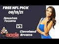 NFL Picks - Houston Texans vs Cleveland Browns Prediction, 9/19/2021 Week 2 NFL Best Bet Today