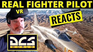 Real Fighter Pilot Reacts to DCS World in VR - F-5E Tiger II (HI RES)