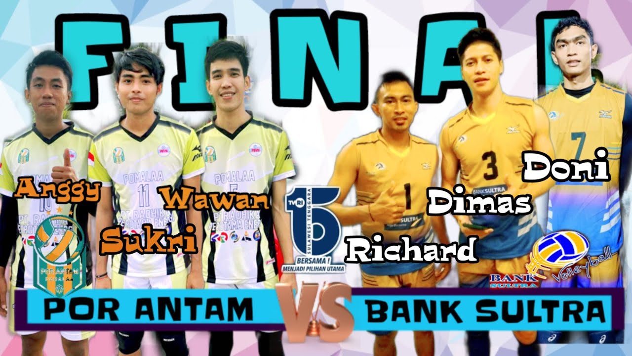 DIMAS SAPUTRA DONI HARYONO  &  Bank Sultra JAJAL KEKUATAN vs Por Antam ( SUKRI, ANGGI & WAWAN ) ‼️