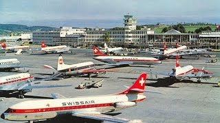 Flughafen-Airport Zürich-Kloten um 1962