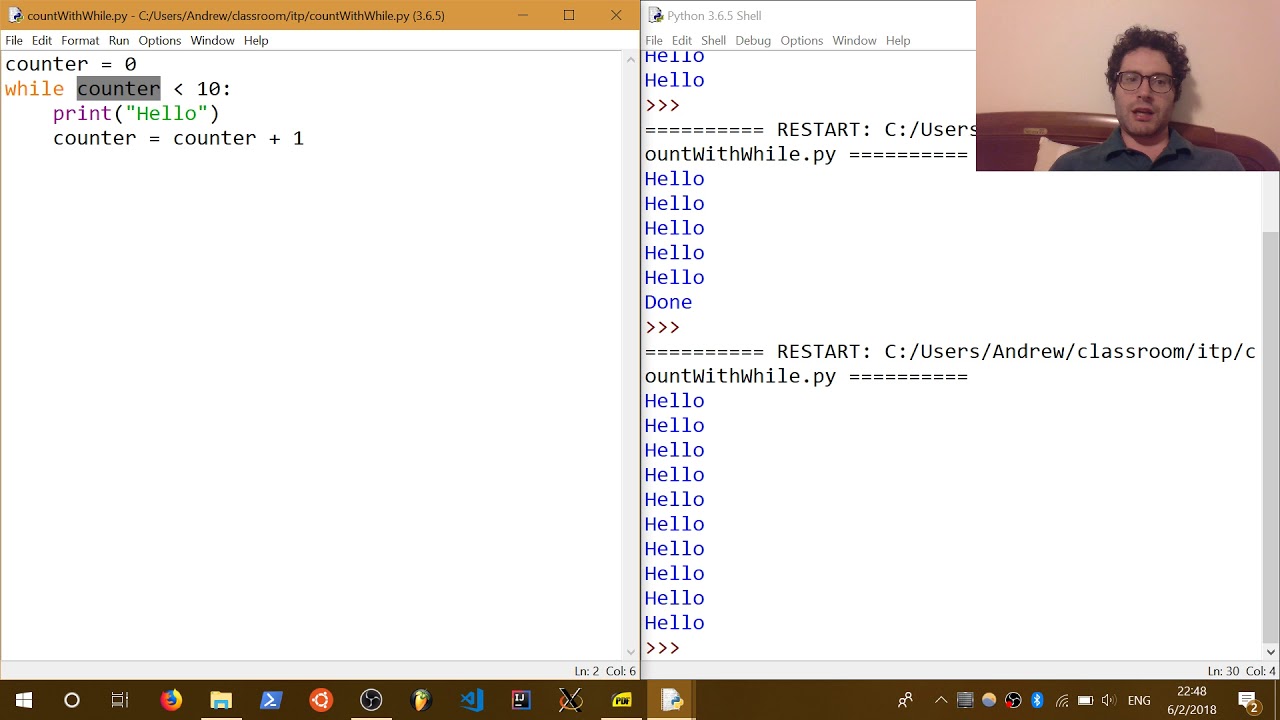 Using While Loops to Count in Python - YouTube Using While Loops To Count In Python - Youtube