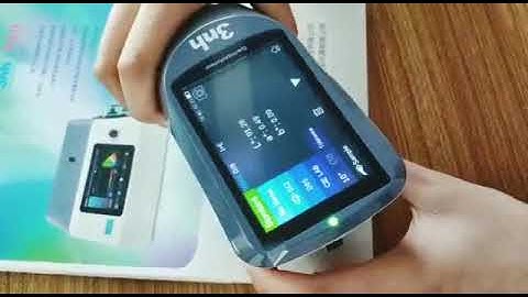 YS3010/YS3020/YS3060 portable spectrophotometer operating vedio