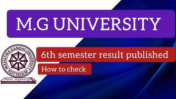 MGU result 2023 l how to check mg University private registration 6 th sem  result l mg University l