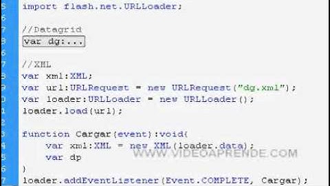 Cargar Datos desde XML hacia componente DataGrid en Flash AS3