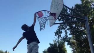 8 Year Old Dunks On 10 Foot Hoop