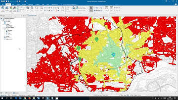Routing and drive-time analysis using isochrones in Cadcorp SIS Desktop