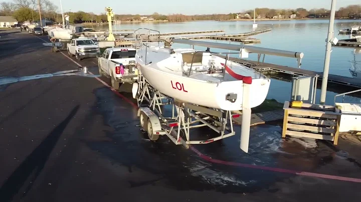 J24 Racing Texas Circuit Stop #1 at Rush Creek Yacht Club 2023 #regatta #sailing #racing Boat launch