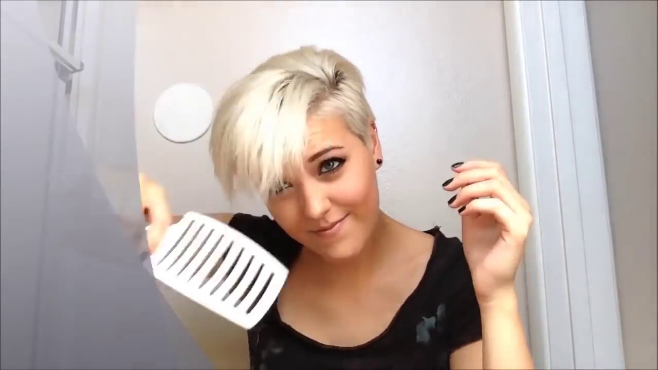 How to style really short pixie hair - YouTube