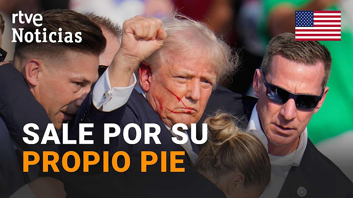 ATENTADO TRUMP: ABANDONA MITIN llamando a la LUCHA y con PUÑO EN ALTO TRAS ser DISPARADO | RTVE