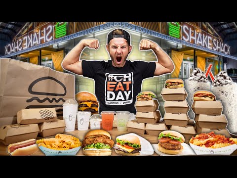 Eating EVERY Item At Shake Shack! ($150+ Food Challenge)