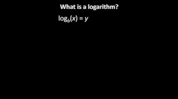 What is a logarithm?