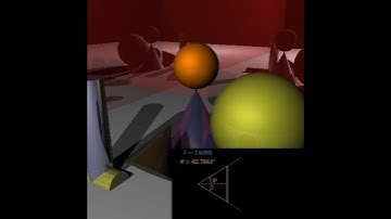Demonstration of varying camera length on ray tracing result.