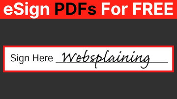 How To Sign A PDF File For FREE - How To Add A Signature To PDF Forms For FREE
