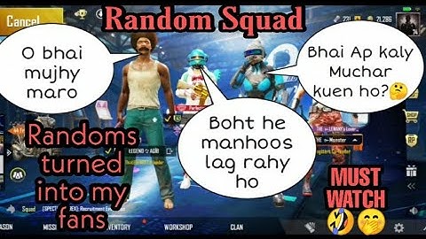 PART 6 | JOINING RANDOM SQUAD LIKE BOT🤣🤣🤭 | PUBG MOBILE