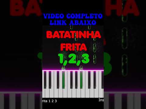 😱💥BATATINHA FRITA 1,2,3, /ROUND 6 (SQUID GAME - PT)PIANO E TECLADO  TUTORIAL FÁCIL💥😱 #shorts 