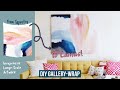 How to Wrap a Tapestry like a Canvas | Affordable Large-Scale Artwork