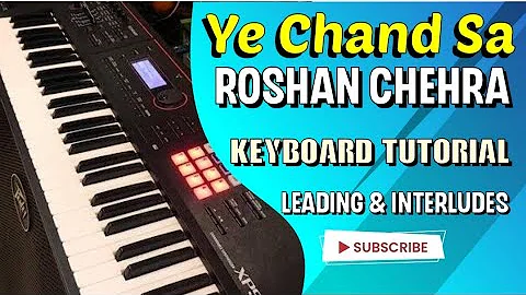 Ye Chand Sa Roshan Chehra | Full Song | Keyboard Tutorial With Music | piano keyboard tutorial