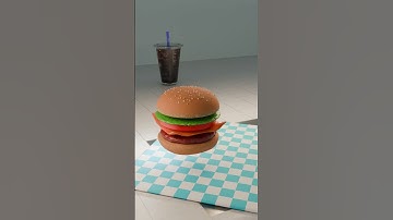 Hamburger take away #blender  #3danimation