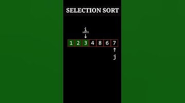 Selection Sort Animation Video #sorting #programming #dsa #selectionsort
