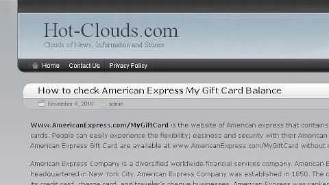 How do i check my gift card balance american express