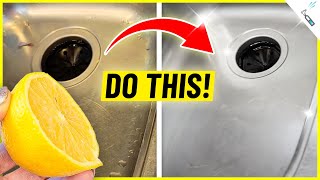 Do THIS⚡with half a lemon and WATCH your sink SHINE