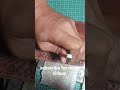 Strong seams start with precise spacing. #shorts #customleather #leather #leathercraft #leatherwork