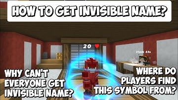 Problems of "No Name" Symbol... | How to get | Bedwars | Blockman Go