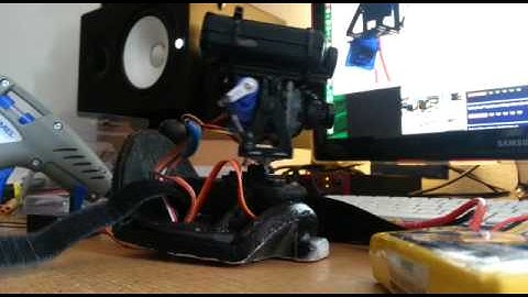 Pan and tilt Mobius + CCD camera Bixler FPV