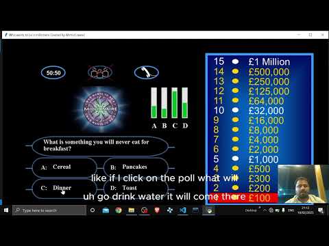 KBC Quiz Game in Python | Who Wants to Be a Millionaire Clone
