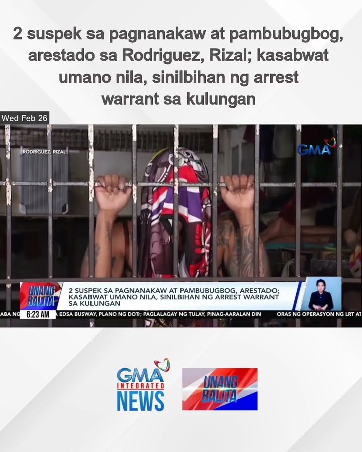 2 suspek sa pagnanakaw at pambubugbog, arestado sa Rodriguez, Rizal; kasabwat... | Unang Balita