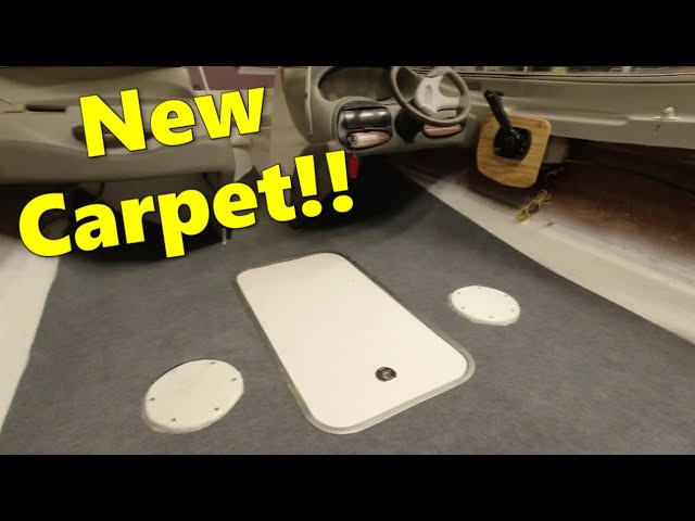 Carpeting Boat Plywood Deck for a Jon Boat To Bass Boat Build