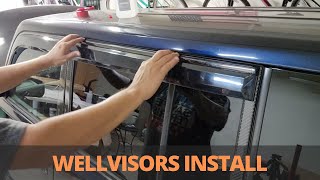 SCION xB WELLVISORS INSTALL