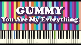 Video thumbnail of "거미(Gummy) - You Are My Everything piano cover 태양의 후예 OST"