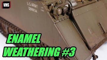 Weather a model with pigment filters VMS enamel binders Tutorial pat 3