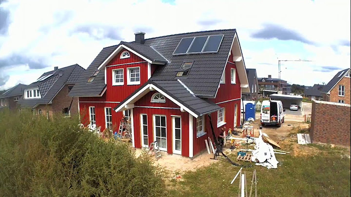 Ein Fjorborg-Schwedenhaus entsteht