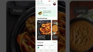 Foodio Recipe App in React Native | #reactnative #food #recipe screenshot 2