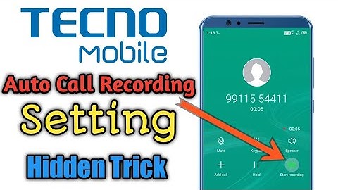 Tecno Mobile Secret Auto Call Record || AvadhCreaTech ||