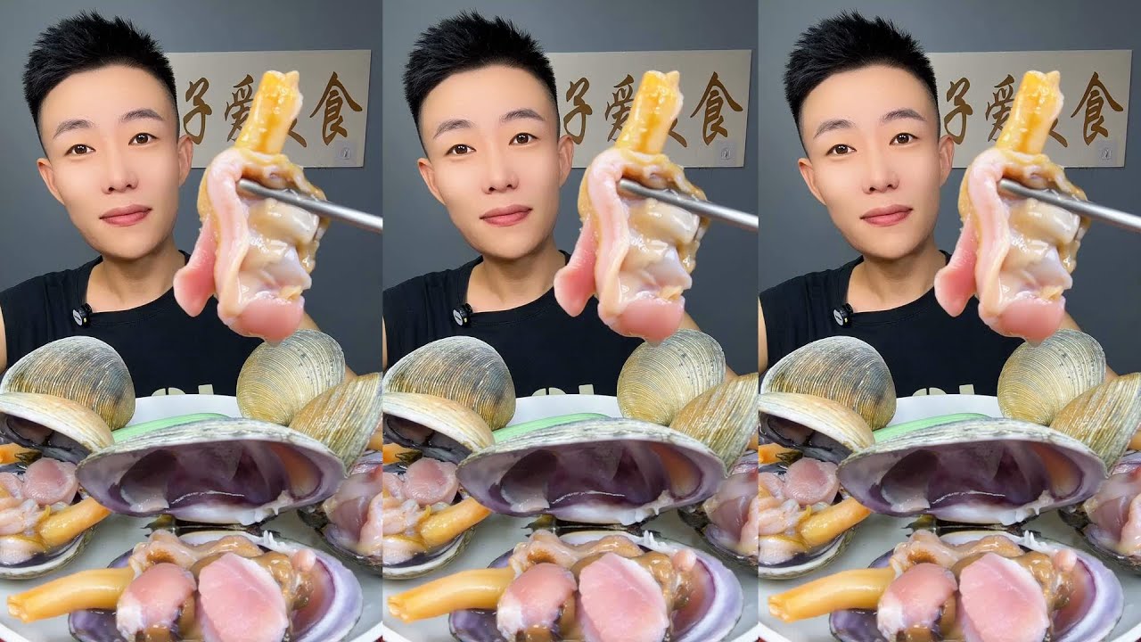 🦐🦪 ASMR Seafood Mukbang | Eating Raw Spicy Shellfish Feast | Ultimate Fresh Seafood Platter #052