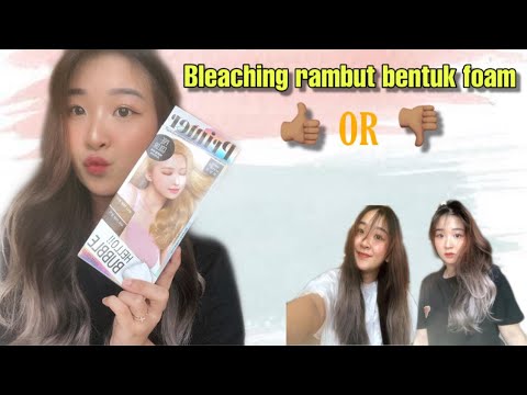  BLEACHING  RAMBUT  BENTUK SHAMPOO HELLO BUBBLE PRIMER 