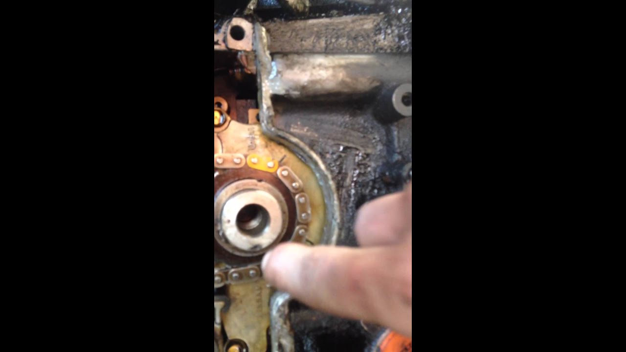 97 Nissan maxima setting the timing on the secondary chains and the
