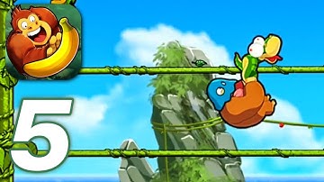 Banana Kong - Gameplay Walkthrough Part 5 - Inky the Ghost and Flower Parachute (iOS, Android)